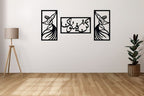 (3pcs set) 3D Wooden wall calligraphy kun faya kun Wall Art