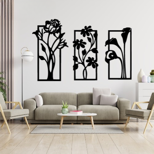 3d Flower Frame wall Art