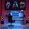 3Pcs Cool Gaming Wall Art frames