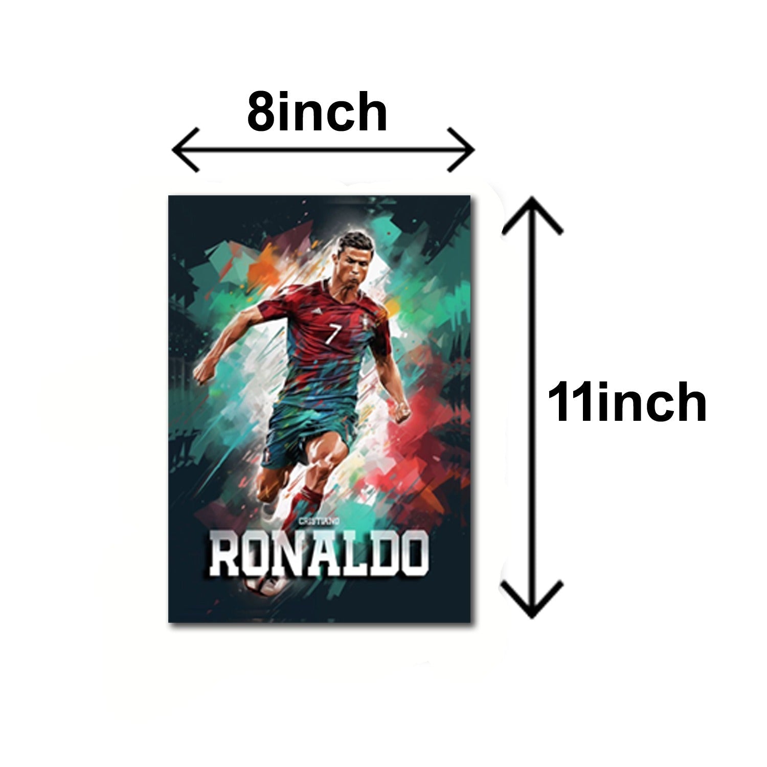 Set of 3 Cristiano Ronaldo CR7 Wooden Frame