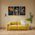 3-Piece Autumn Leaf Wall Art Frames