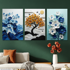 3-Piece Wooden Wall Art Set (12x16)