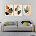 Set of 3 Botanical Wall Art Frames – 8x11"