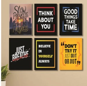 Set Of 6 Wall Art Wooden Phototile Frames For Wall Decor