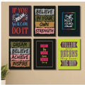 Set of 6 Wooden Wall Art Phototile Frames