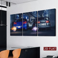 Set of 3 Car Wall Art for Home Decore