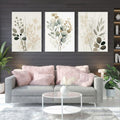 3pcs Boho Floral Design Frames - 8x11 Inches