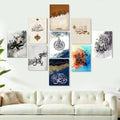 Home Decoration Item 9 Pcs Wall Decor Photo On Wall Canvas Art Decor