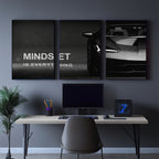 Set of 3 Premium Wall Art Photo Tiles – Modern Home Decor Sets