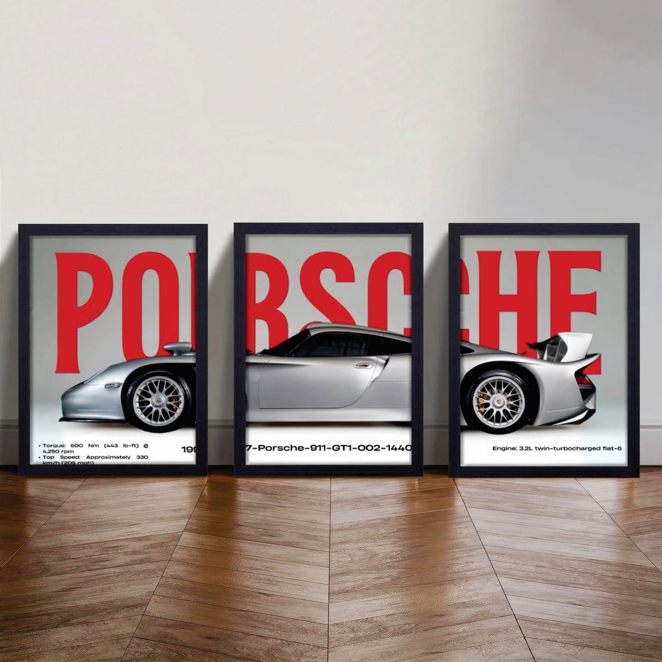 Set of 3 Premium Wall Art Photo Tiles – Modern Home Decor Sets