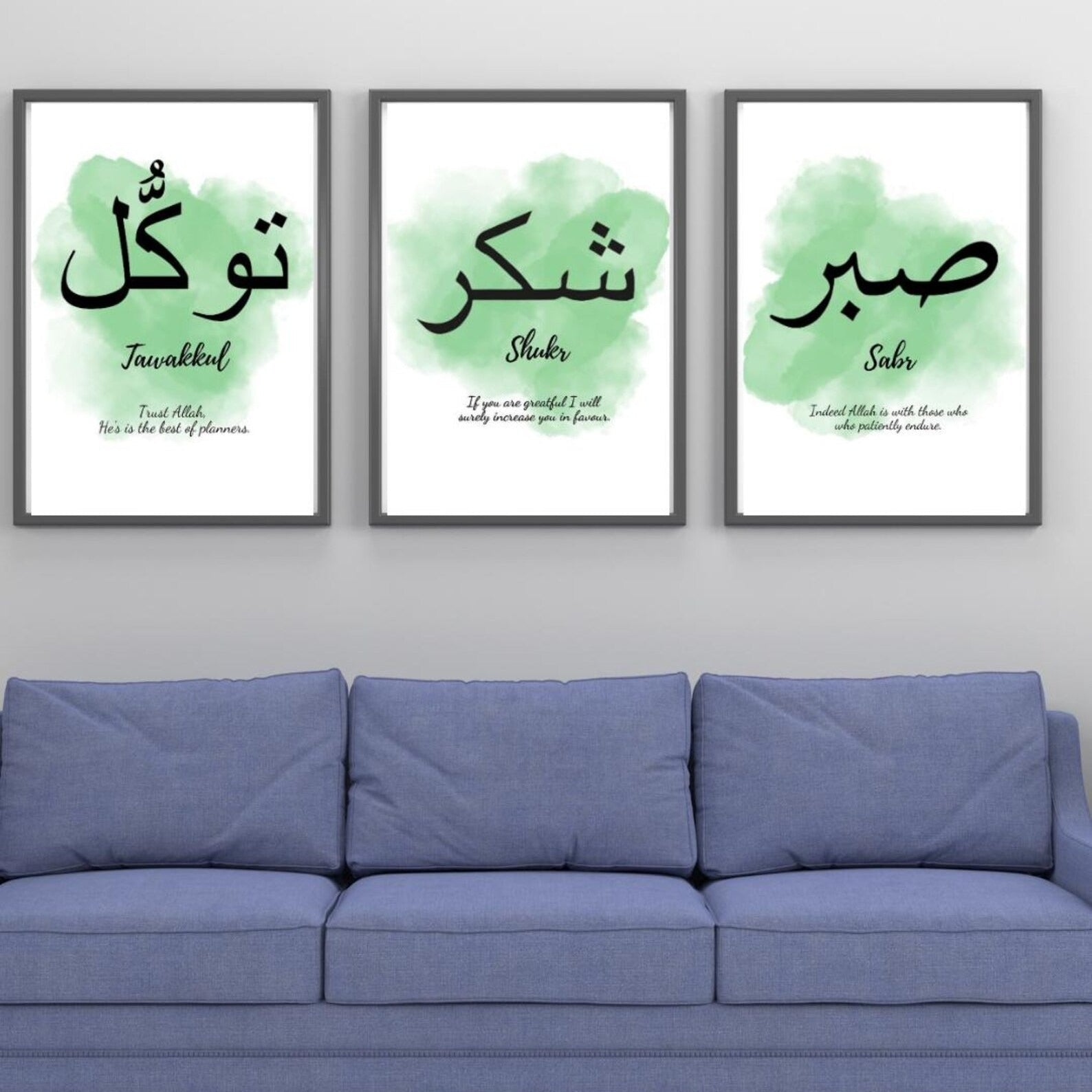 Set of 3 Premium Wall Art Photo Tiles