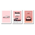 Set of 3 Premium Wall Art Photo Tile
