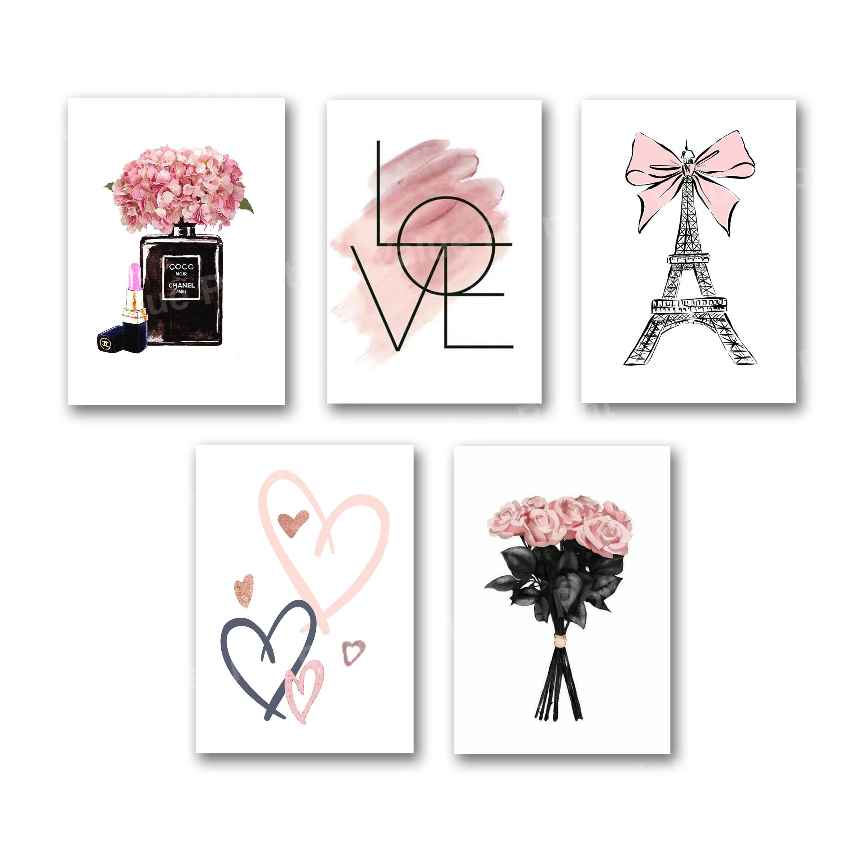 Set of 5 Premium Wall Art Photo Tiles