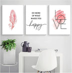 Set of 3 Premium Wall Art Photo Tiles