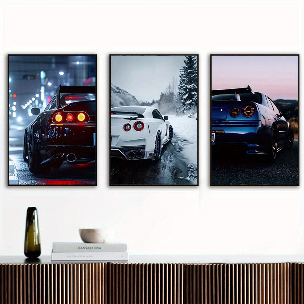 Set of 3 Premium Wall Art Photo Tiles