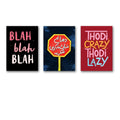 Set of 3 Premium Wall Art Photo Tiles