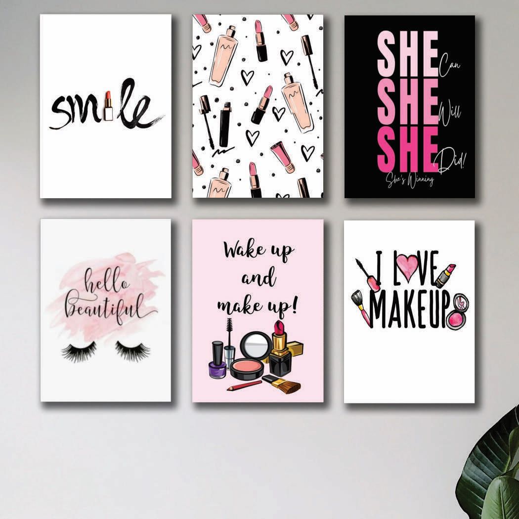 Set of 6 Premium Wall Art Photo Tiles – Modern Home Decor Sets 8x11