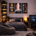 Set of 3 Premium Wall Art Photo Tiles