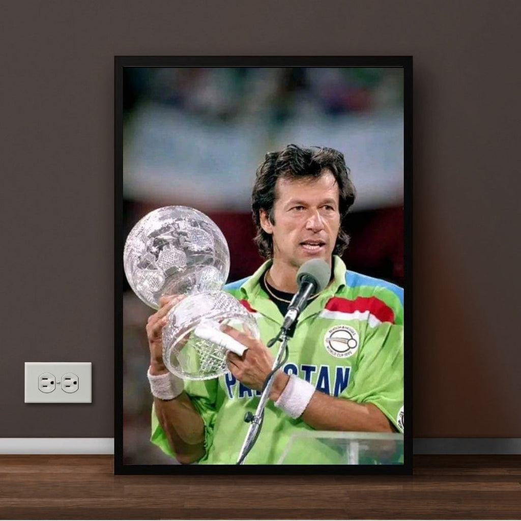 Captain Imran Khan 1992 World Cup Final Legendary Frame