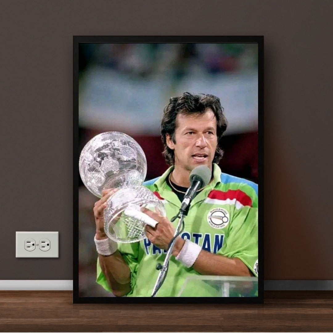 Captain Imran Khan 1992 World Cup Final Legendary Frame
