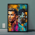 Lionel Messi x Cristiano Ronaldo Wall Decor Frame