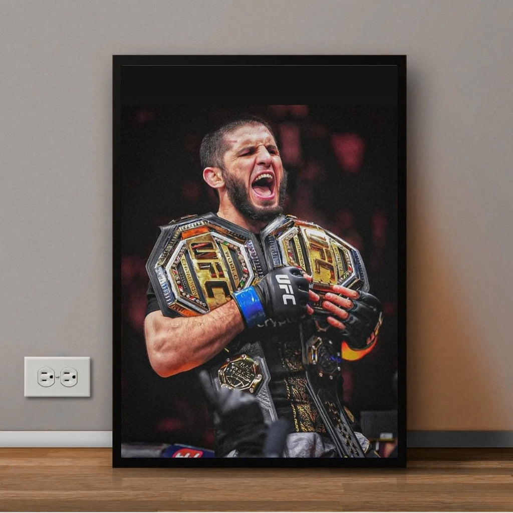 Islam Makhachev Most Iconic Poster | Wall Decor Frame