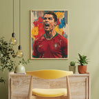 Cristiano Ronaldo Machester United Abstract Art