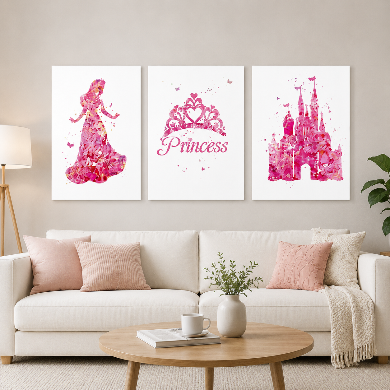 Princes Beautiful Home Office Wooden Material Wall Decor