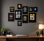 10-Piece-Motivational Wall Art  Frames Set