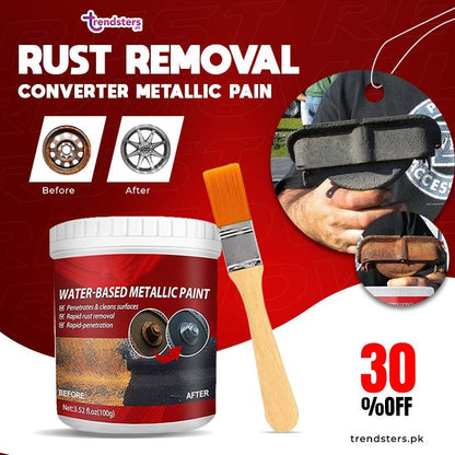 Rust Converter Metallic Paint With Free brush | 300ml