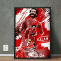 Legendary Footballer Mohamed Salah Abstract Art