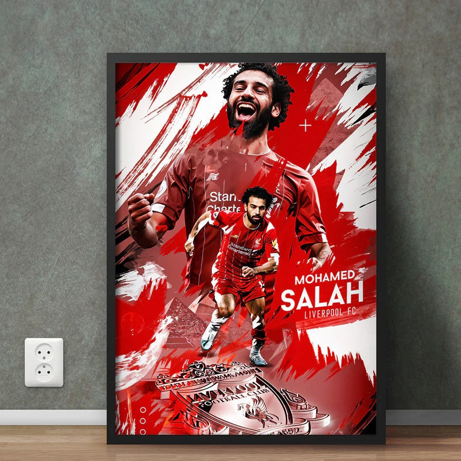 Legendary Footballer Mohamed Salah Abstract Art