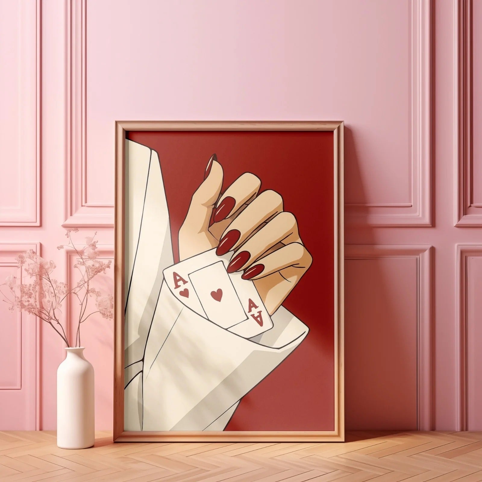 Ace of Hearts - Winning Card Abstract Wall Art